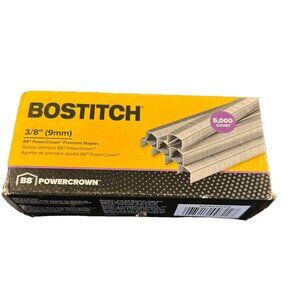 Bostitch B8 PowerCrown Premium Staples 3/8" Leg Length 5000/Box STCR211538